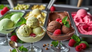 découvrez nos glaces artisanales de qualité, spécialement conçues pour les restaurateurs souhaitant sublimer leurs desserts et séduire leurs clients.