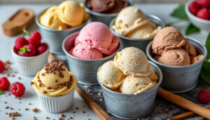 savourez les glaces artisanales des landes, le secret bien gardé des chefs pour un plaisir gourmand unique.