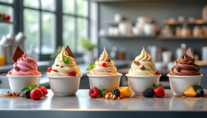 découvrez nos glaces artisanales de qualité supérieure, conçues pour les professionnels souhaitant se démarquer en 2025 avec des saveurs uniques et authentiques.