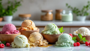 découvrez nos glaces artisanales, fabriquées avec passion pour offrir une expérience gustative unique et exceptionnelle à vos clients.